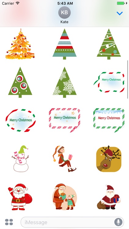 Happy Christmas Stickers