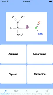 amino acids structures tutor iphone screenshot 1