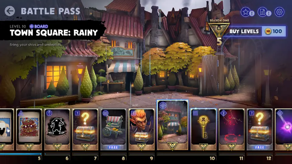 Screenshot von Dota Underlords auf dem iPhone 9