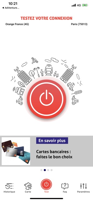 DébiTest de connexion internet