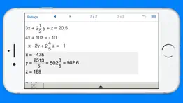 systems of equations solver iphone screenshot 4