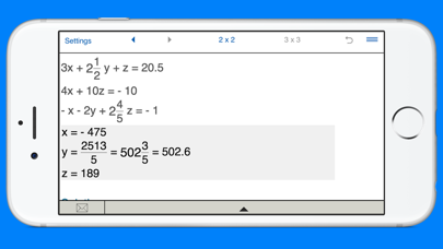 Systems of equations solver screenshot 4