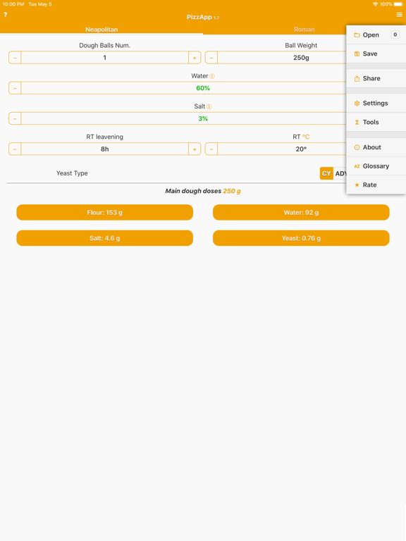 PizzApp+ iPad screenshot 2 - Food & Drink app