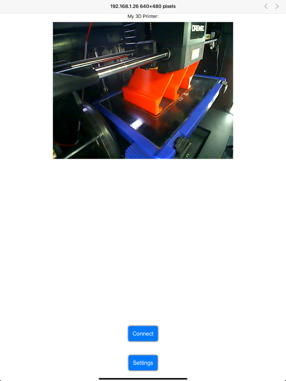 3D Printer Cam Viewer app screenshot 2