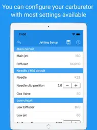 Jetting for DellOrto VHSH PRO ipad bilder 3