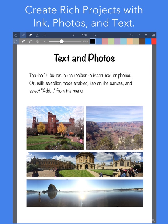 Noteflow+ Digital Notebook iPad screenshot 5 - Business app