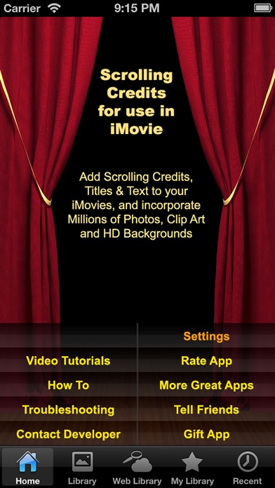 Scrolling Credits - Use with iMovie to Scroll Text in Your Movies Screenshot 1