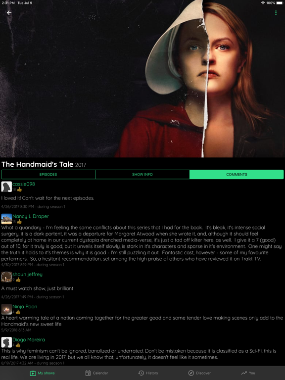 TV Show & Movie Tracker iPad screenshot 8 - Reference app