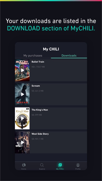 CHILI - Movies in streaming