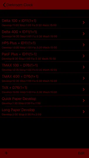 Screenshot von Darkroom Clock auf dem iPhone 2