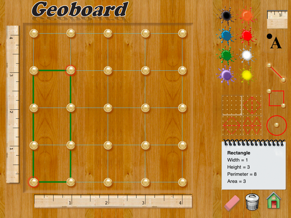 #2. Hands-On Math Geoboard (iOS) 由: Ventura Educational Systems