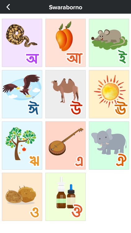 BorKnow Learn Bengali Alphabet
