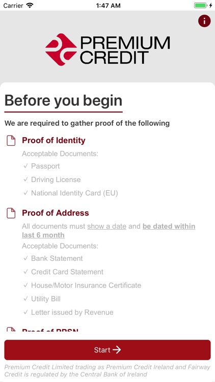 Premium Credit - eJourney