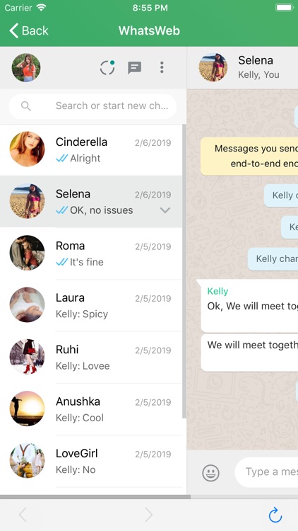 Direct Chat Message & WhatsWeb screenshot-5