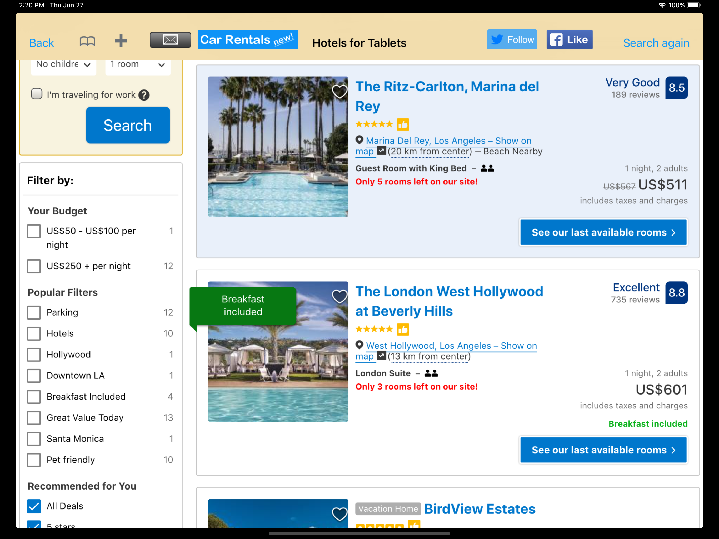 Hotels for Tablets screenshot 11