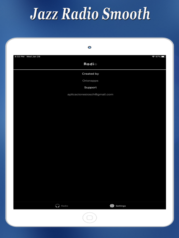 Jazz Radio Smooth iPad screenshot