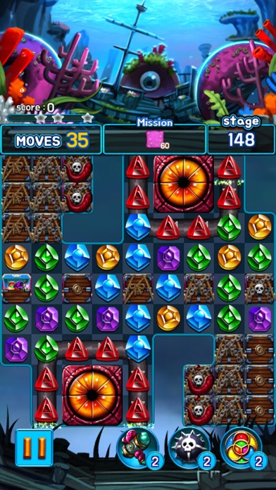 Jewel Kraken: Match3 puzzle Screenshot