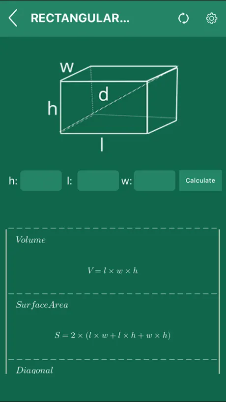 GeometrySoln : Calculation