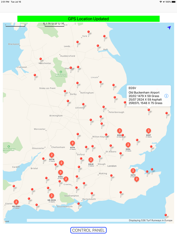 Airport Runway Finder iPad screenshot 4 - Navigation app