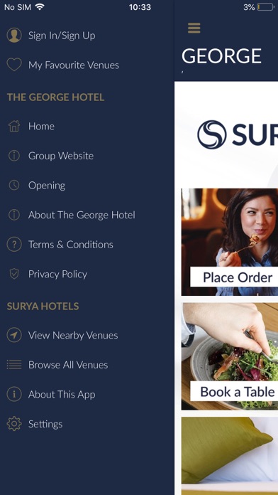 Surya Hotels Screenshot