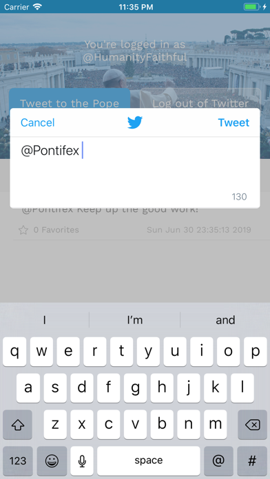 Pope Tweets iPhone screenshot 6 - News app