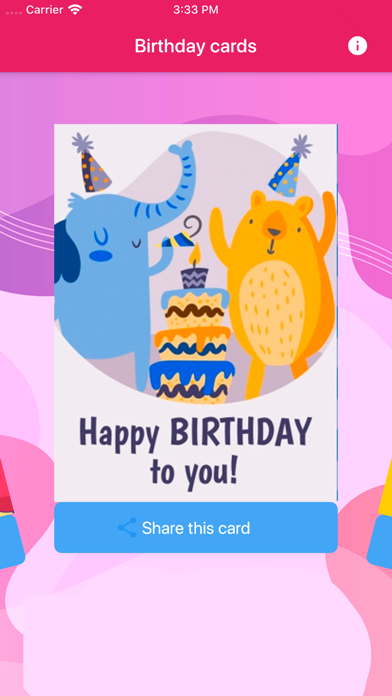 Screenshot #2 pour Birthday cards 2020