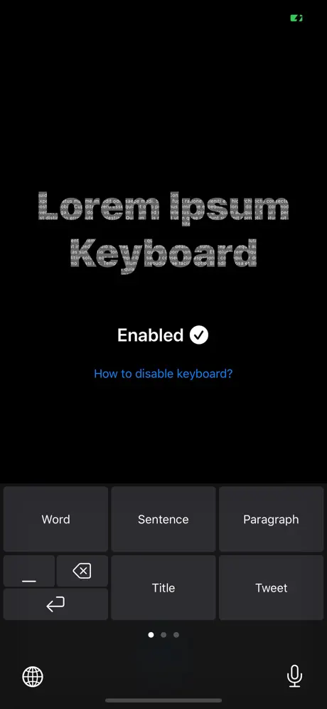 Lorem Ipsum Keyboard