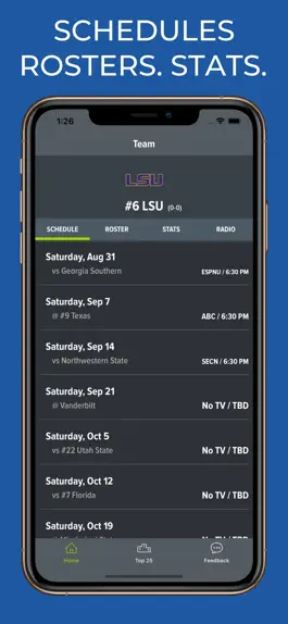 Game screenshot LSU Football Schedules mod apk