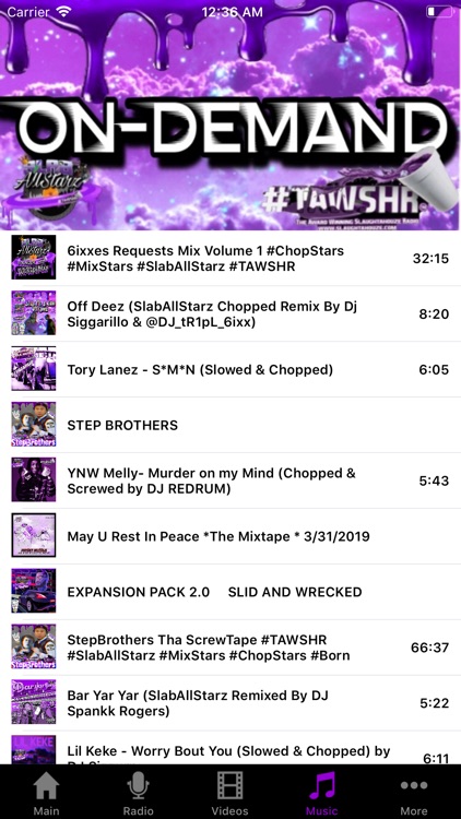 SlabAllStarz Chopped N Screwed