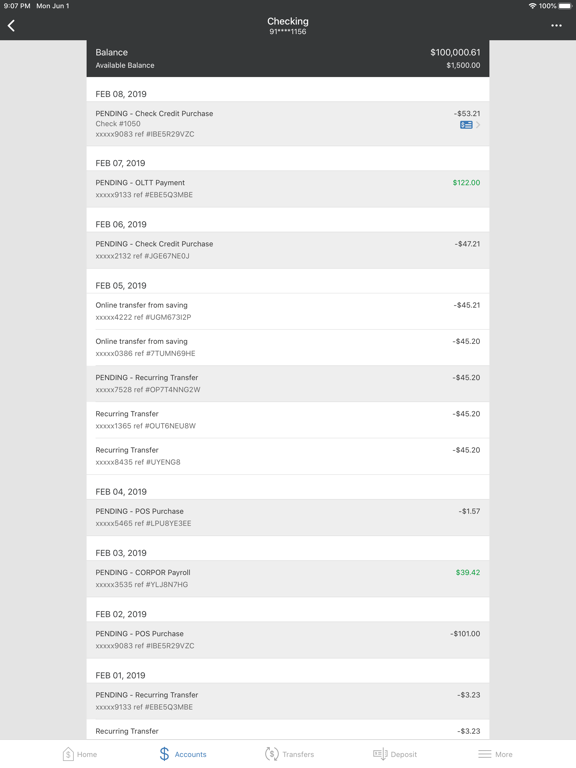 MetroWest CFCU Mobile Banking iPad screenshot 4 - Finance app