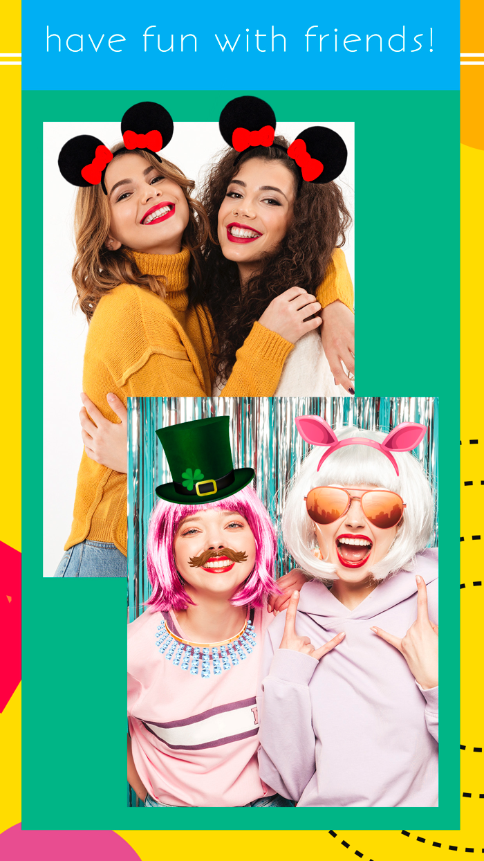 Carnival face stickers