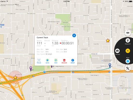Map Plus (Offline Map + GPS Track + KML Editing) screenshot