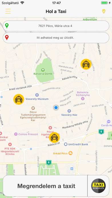 Taxi4 app Screenshot