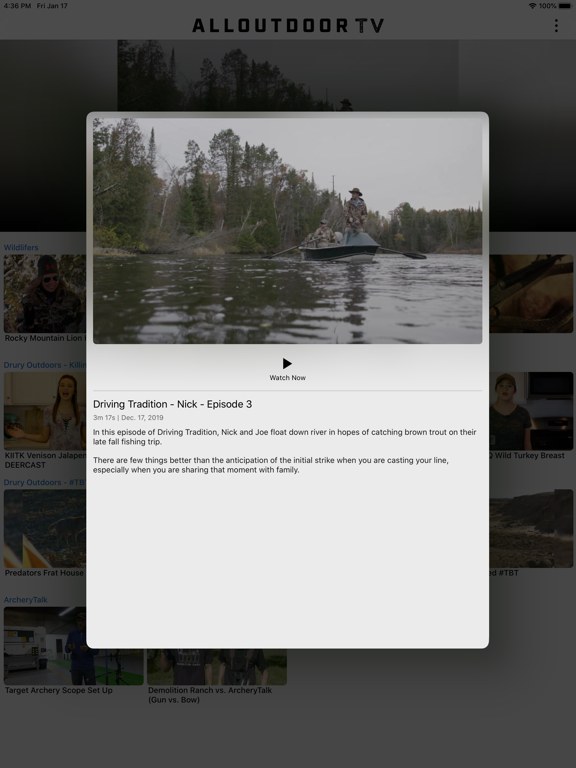 ALLOUTDOOR TV iPad screenshot 3 - Sports app