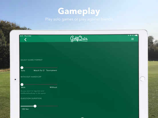 GolfQuis iPad screenshot 6 - Sports app