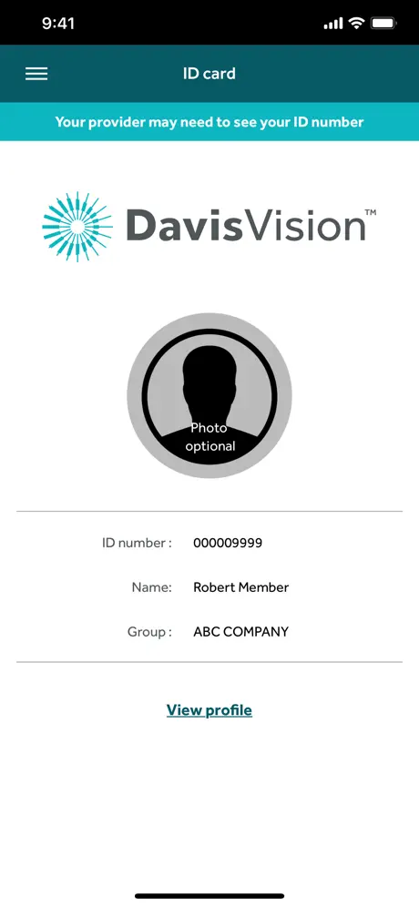 Davis Vision Member App