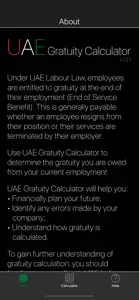 UAE Gratuity Calculator screenshot #4 for iPhone