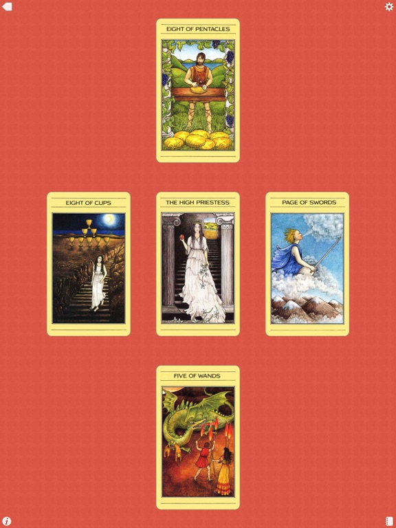 Mythic Tarot iPad screenshot 5 - Entertainment app