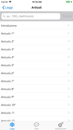 Leggi Italiane Online iPhone Screenshot 3