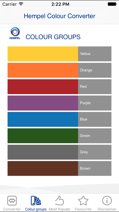 Hempel Colour Converter Screenshot