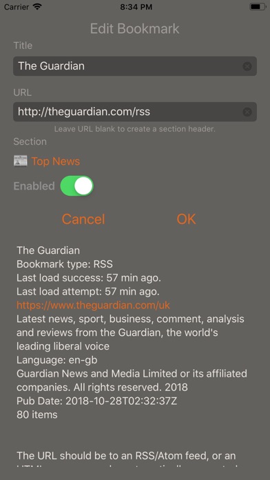 Speak News - RSS news reader Screenshot