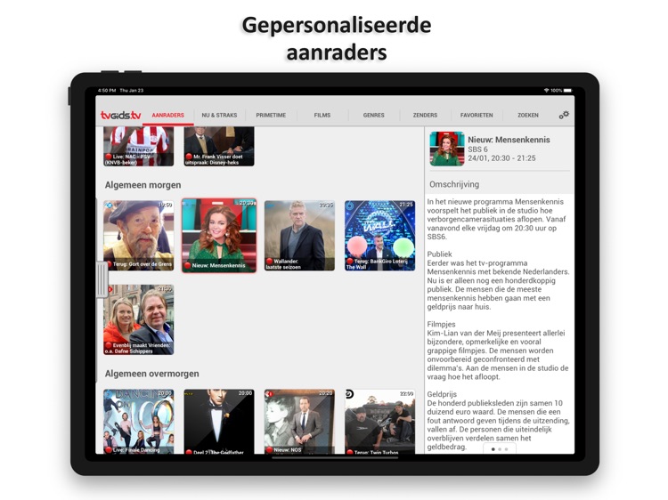 TVGiDS.tv Pro 1.0 voor iPad