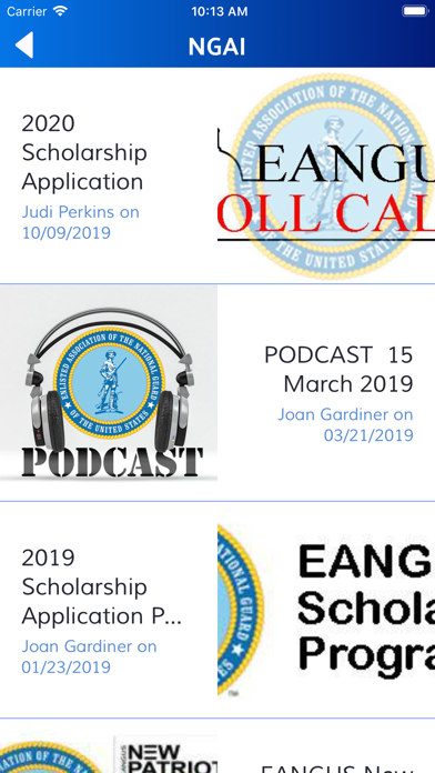 Indiana NG Association iPhone screenshot 4 - Social Networking app