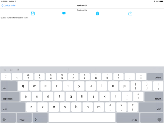 Leggi Italiane Online iPad screenshot