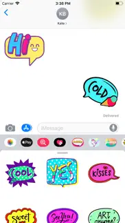 speech bubble stickers ⋆ iphone screenshot 3