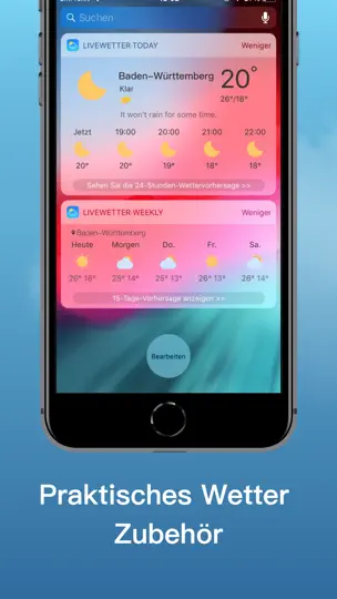 Screenshot von Live Wetter-Wetter De Pro auf dem iPhone 6