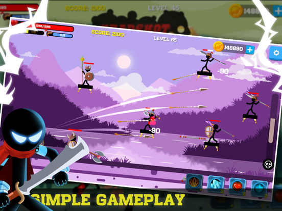 Screenshot #4 pour Stickman Archer - Spear War