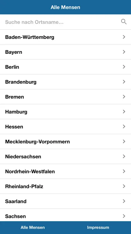 iMensa Mensa Speiseplan screenshot 1 of 4