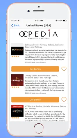 Game screenshot OCPedia: Online Casino Finder mod apk