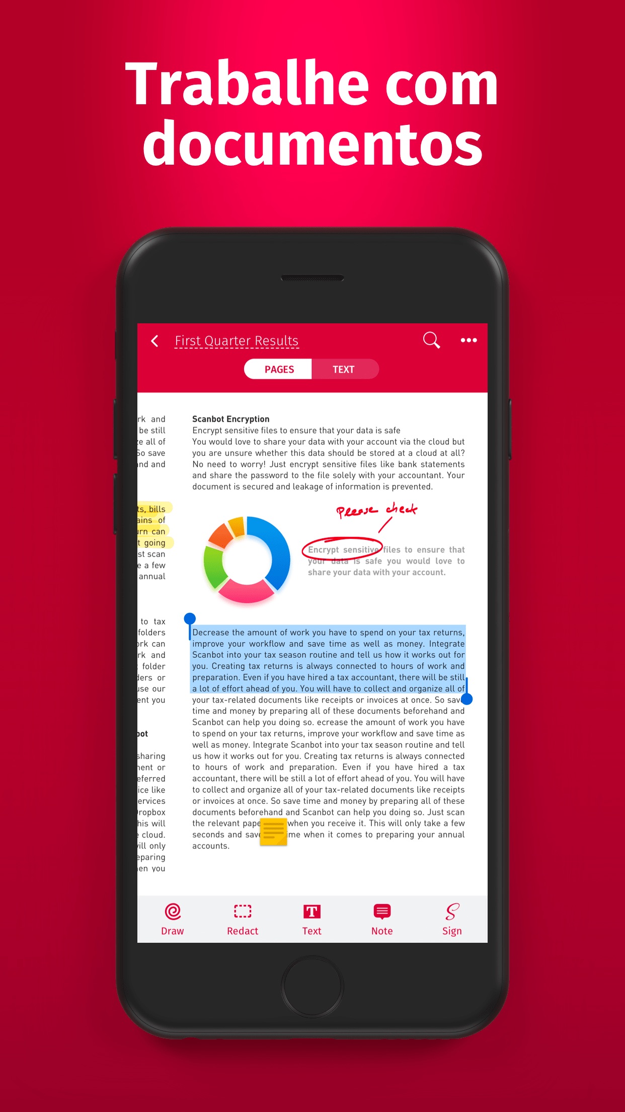 Screenshot do app Digitalizador - PDF, Fax, QR